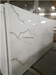 Wholesale Foshan White Calacatta Quartz Countertops