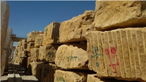 Golden Sinai Marble Blocks, Egypt Yellow Marble