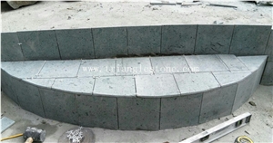 China Peacock Green Stone Tiles for Pool Paving