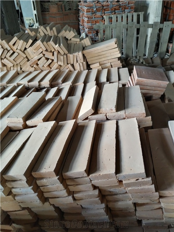 Handmade Terracotta Wall Bricks ,Wall Tiles Beige Color