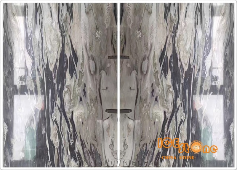 Baikal Grey Marble Slabs China Natural Stone with High Quality