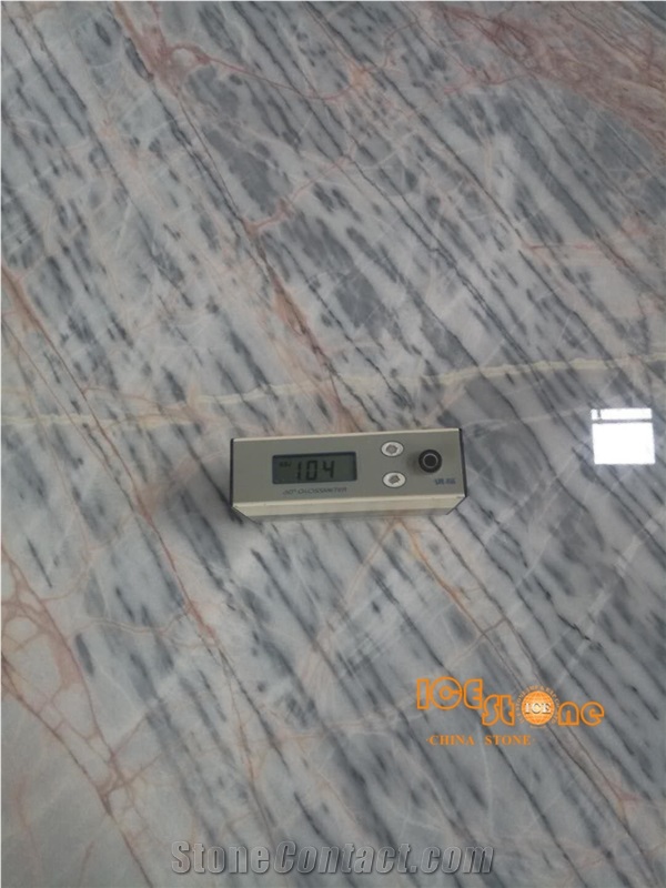 China Ink Flower Grey Marble Slabs Tiles Polished Bookmatch Wood Grain