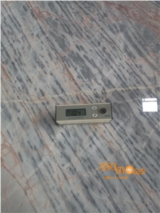 China Ink Flower Grey Marble Slabs Tiles Polished Bookmatch Wood Grain