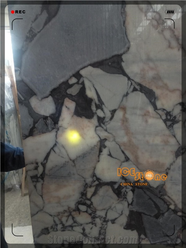 China Ocean Galaxy Blue Silver Marble Slabs Tiles