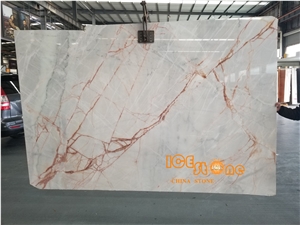 China Transpancy White with Red Onyx, Cheap Price, Bookmatched,