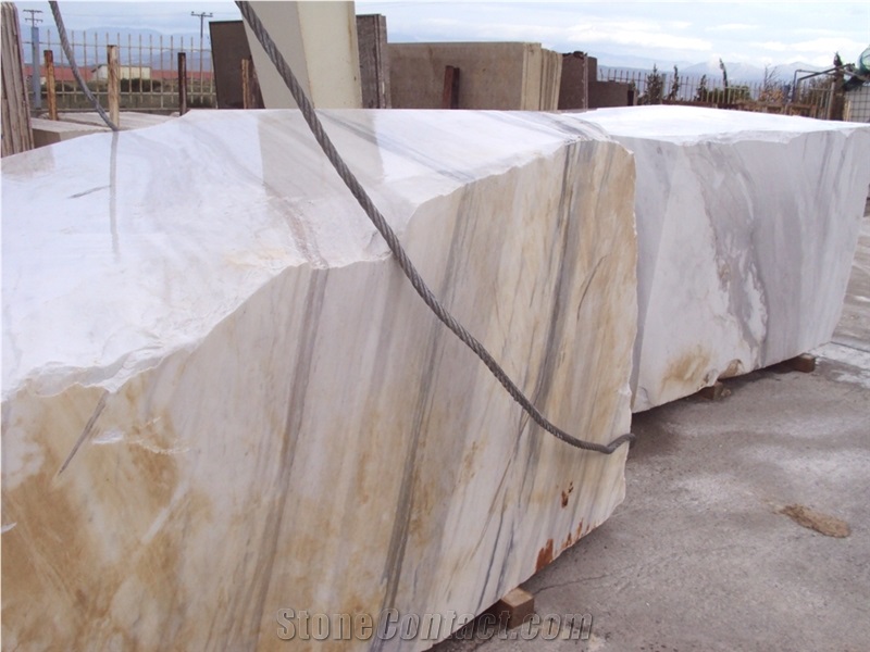 Volakas Marble Block, Greece White Marble