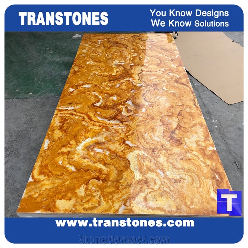 Faux Stone Panels Acrylic Sheet for Interior Stone