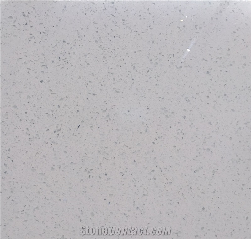 Crystal White Quartz Stone Slabs & Tiles