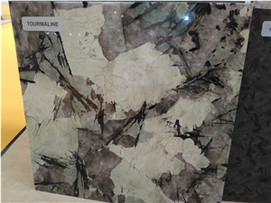 Tourmaline Granite Polished Slabs with 2 or 3 cm Thickness