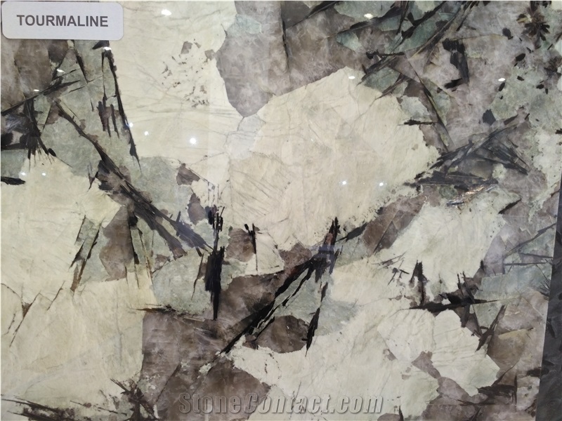 Tourmaline Granite Polished Slabs with 2 or 3 cm Thickness