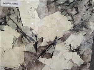 Tourmaline Granite Polished Slabs with 2 or 3 cm Thickness