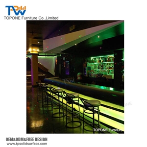 Modern Design Marble Stone Straight Bar Counter Furniture Factory