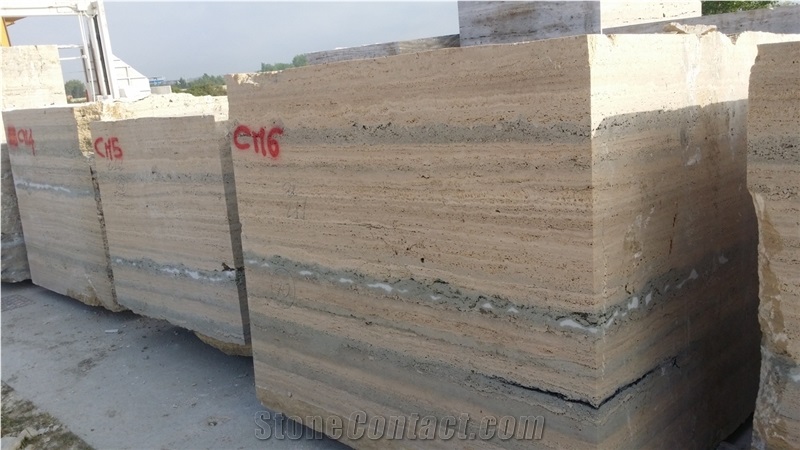 Travertine Dore/Ocean Blue/Brown