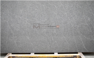 Artificial Grey Calacatta Quartz Stone Slab, Marble Look Vein