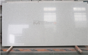Artificial Sparkling White Quartz Stone Slab Artificial Sparkling White Quartz Stone Slab