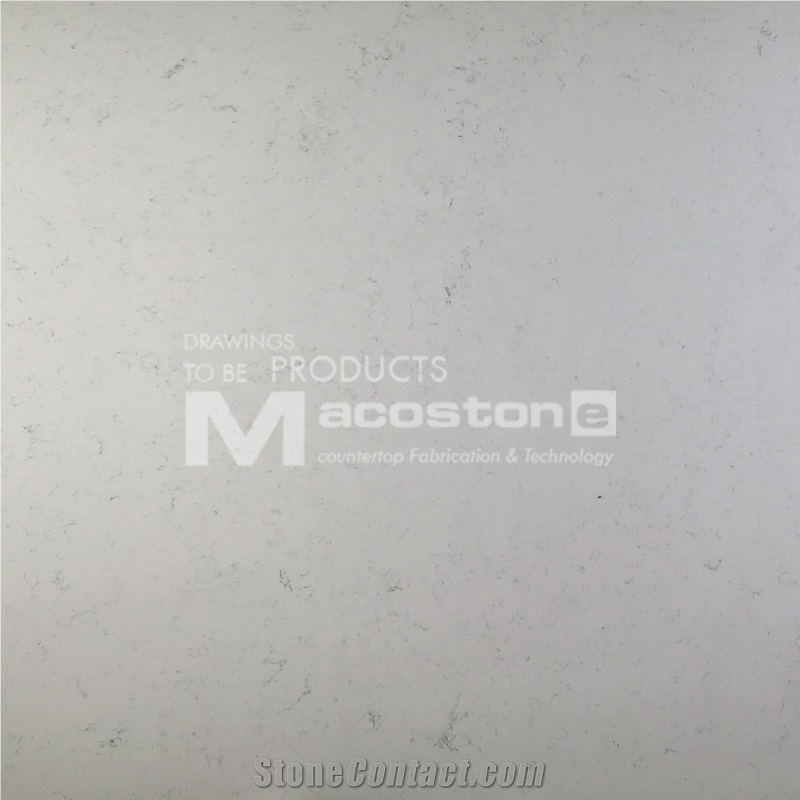Artificial White Carrara Quartz Stone Wholesale for Bar Counter Top