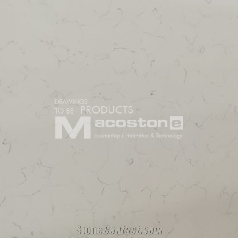 Factory Direct Artificial Carrara White Quartz Stone for Countertops