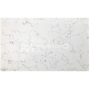 Hot Carrara Quartz Stone Slab for Kitchen Bathroom Countertop