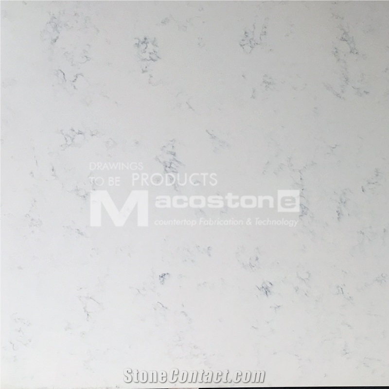 Salable White Carrara Quartz Stone Slab for Countertops Tiles Floors
