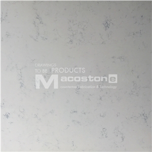 Salable White Carrara Quartz Stone Slab for Countertops Tiles Floors