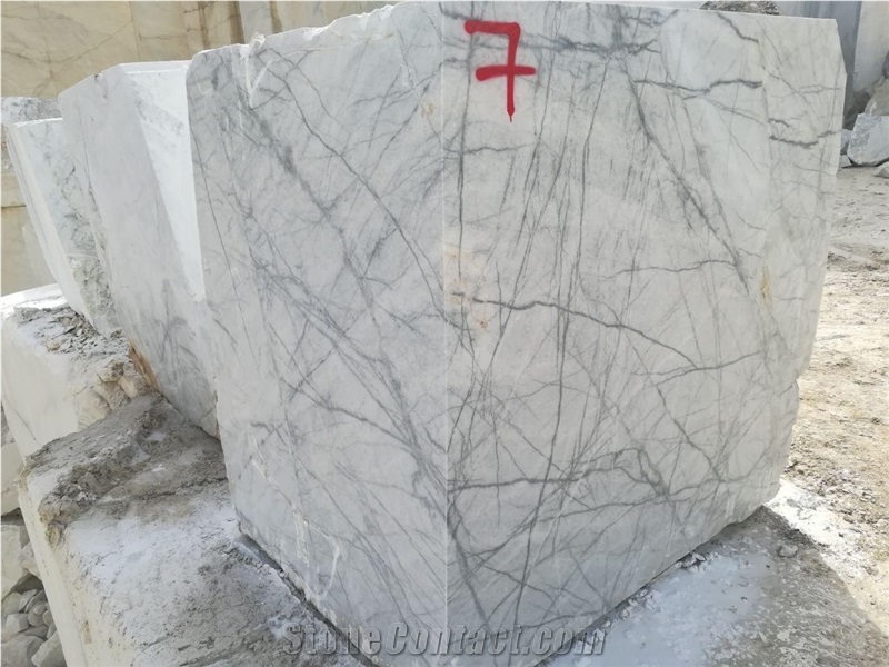 Persian White Spider Block, White Marble Block, Persian Spider Block