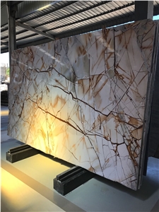Roma Imperial ,Yellow Quartzite Slabs,Brazil, Interior Wall
