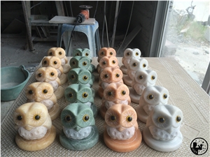 G654,G682,G623,G603,Colorful Granite Owl Artifacts,Handicraft
