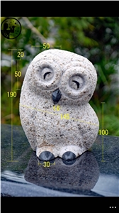 G654,G682,G623,G603,Colorful Granite Owl Artifacts,Handicraft
