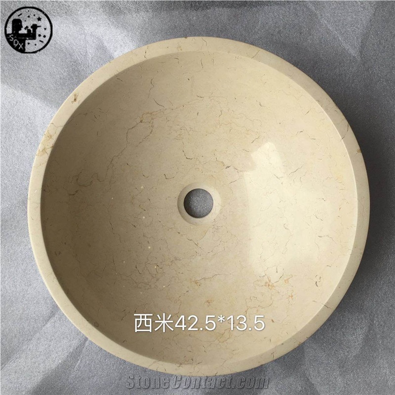 Marble Round Oval Square Farm Vessel Wash Bathroom Basin Sink