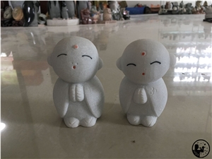 White Marble,Alabaster,Jizo Handicraft,Human Sculpture,Stone Craftwork