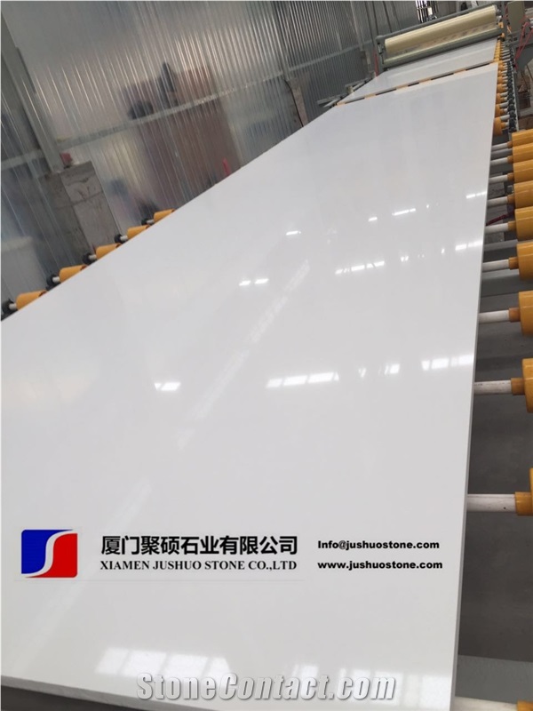 Pure White Artificial Stone, Microlite,Pure Quartz Stone Slabs & Tiles
