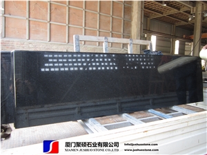 Super Jet Double Galaxy Black Granite Price,Half Slab Polished