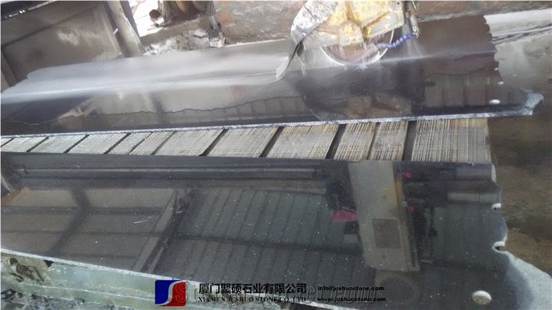 Super Jet Double Galaxy Black Granite Price,Half Slab Polished