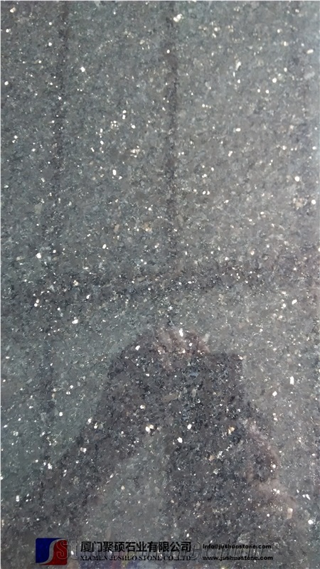 Super Jet Double Galaxy Black Granite Price,Half Slab Polished