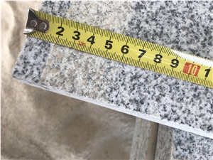 Chinese Grey Granite G603 Honed Steps and Riser with Sandblast Line