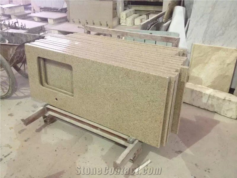 China Yellow Granite Countertops, G682 Rusty Yellow Granite Countertop