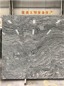 Viscont White Granite Slabs, India White Granite, India Grey White