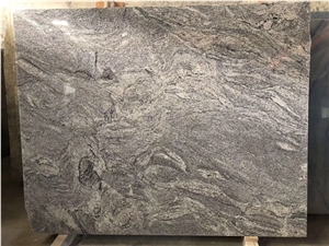Viscont White Granite Slabs, India White Granite, India Grey White