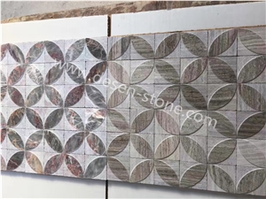 Azalea Red Marble Stone Kichen Floor/Wall Mosaic Design/Pattern Tiles Azalea Red Marble Stone Kichen Floor/Wall Mosaic Design/Pattern Tiles
