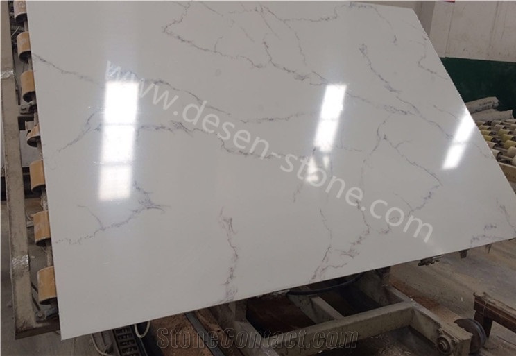 China Calacatta White Artificial Marble Stone Slabs&Tiles Quartz Stone