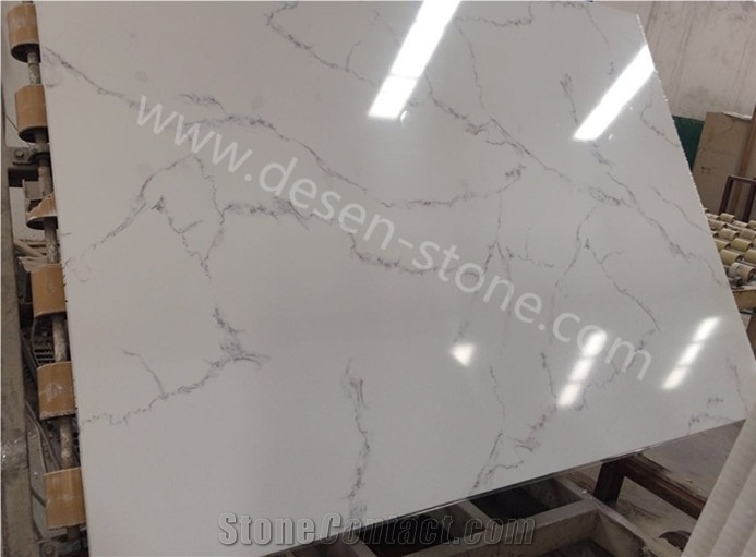 China Calacatta White Artificial Marble Stone Slabs&Tiles Quartz Stone