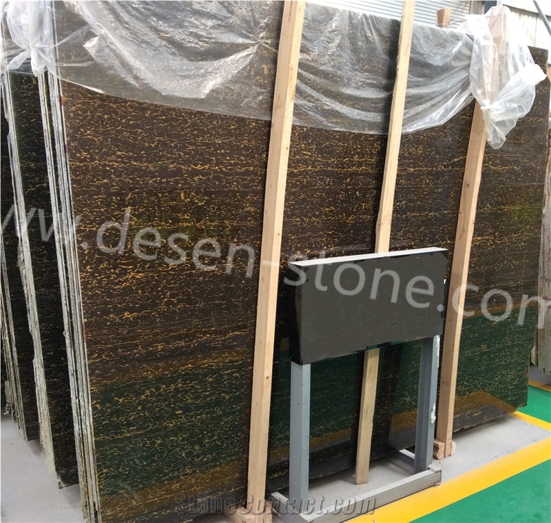 China Golden Portoro/Montmartre/Michaelangelo Marble Stone Slabs&Tiles