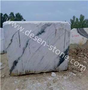China Panda White/Landscape Pattern/White Dragon Marble Stone Blocks China Panda White/Landscape Pattern/White Dragon Marble Stone Blocks