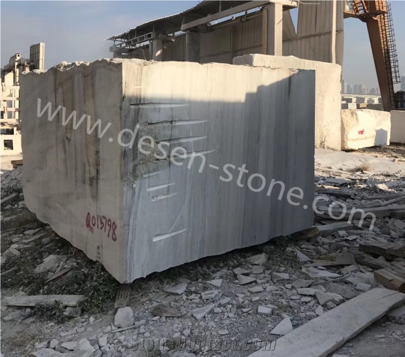 Crystal White Wood/Jade Wood Grain/White Wooden Marble Stone Blocks