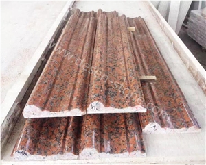 G562 Maple Red Granite Stone Wall Moldings/Border Decos/Skirting/Liner