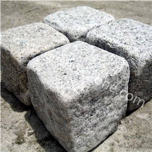 G603 Padang Grey/Gray Granite Cobblestons/Cube Stones/Cobble Stones
