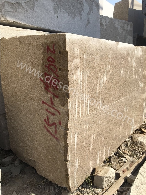 G682 Rusty Yellow Sunset Golden Sand Granite Blocks