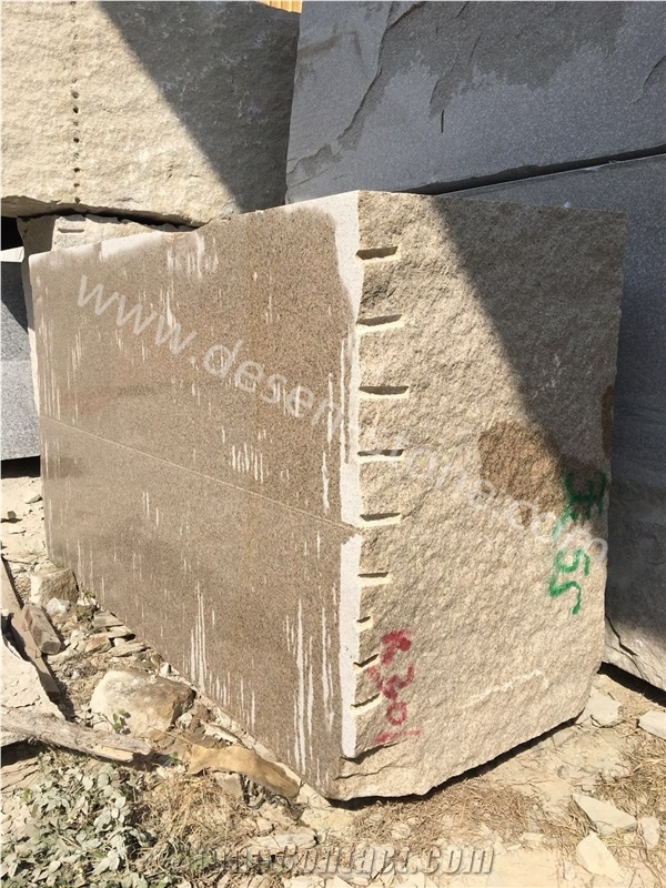 G682 Rusty Yellow Sunset Golden Sand Granite Blocks