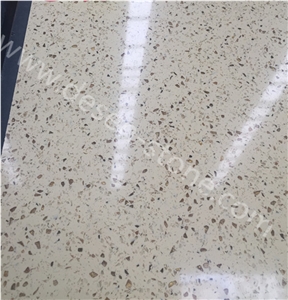 Golden Diamond Yellow Artificial Marble Stone Slabs&Tiles Quartz Stone