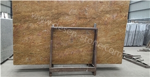 India Yellow Imperial Gold/Golden King Granite Stone Slabs&Tiles Floor